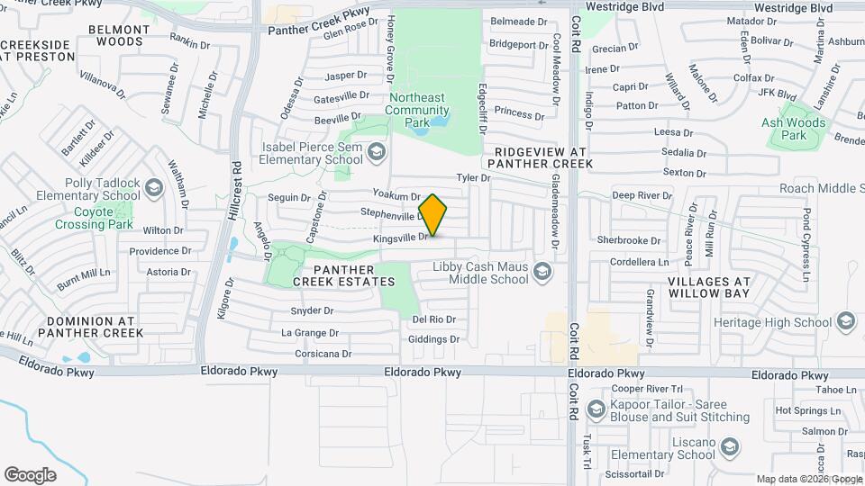 11921 Kingsville Dr Map and Location Details