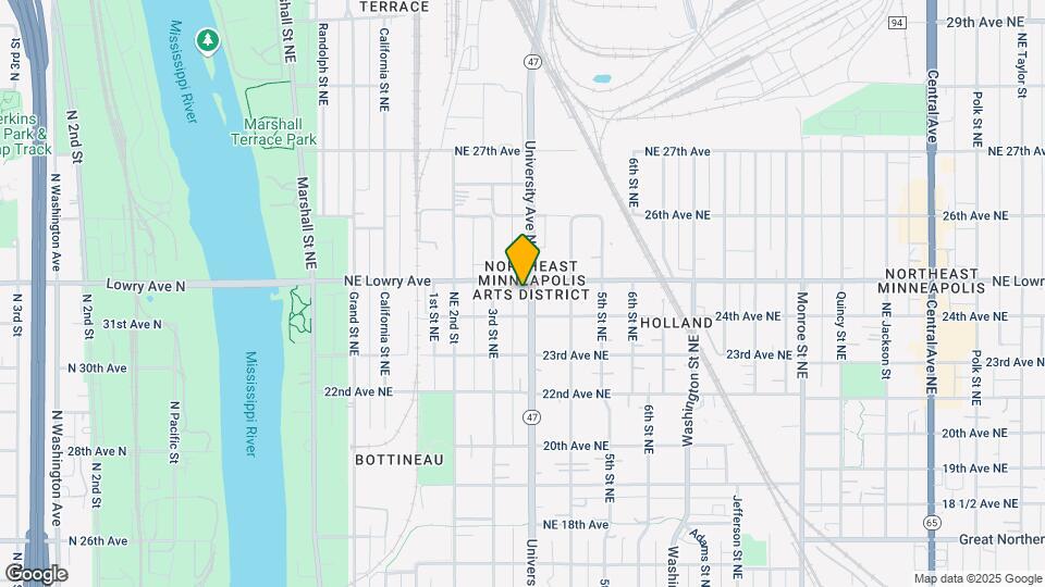 2418 University Ave NE Map and Location Details