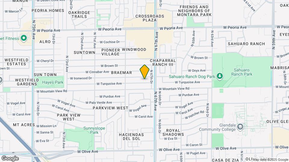 6744 W Turquoise Ave Mapa y Detalles de la Ubicación