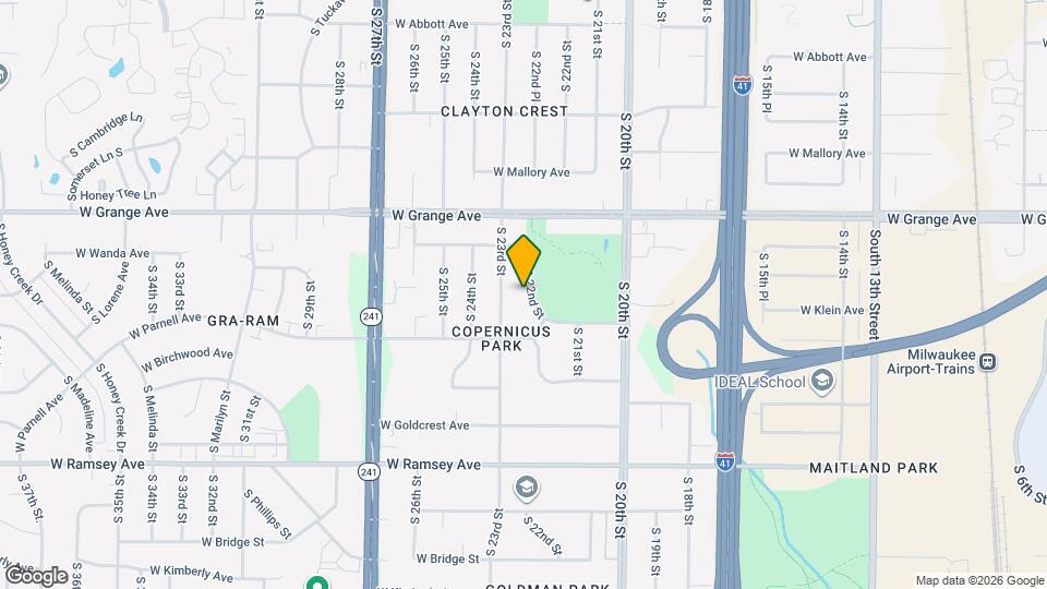 5621 S 22nd St Map and Location Details