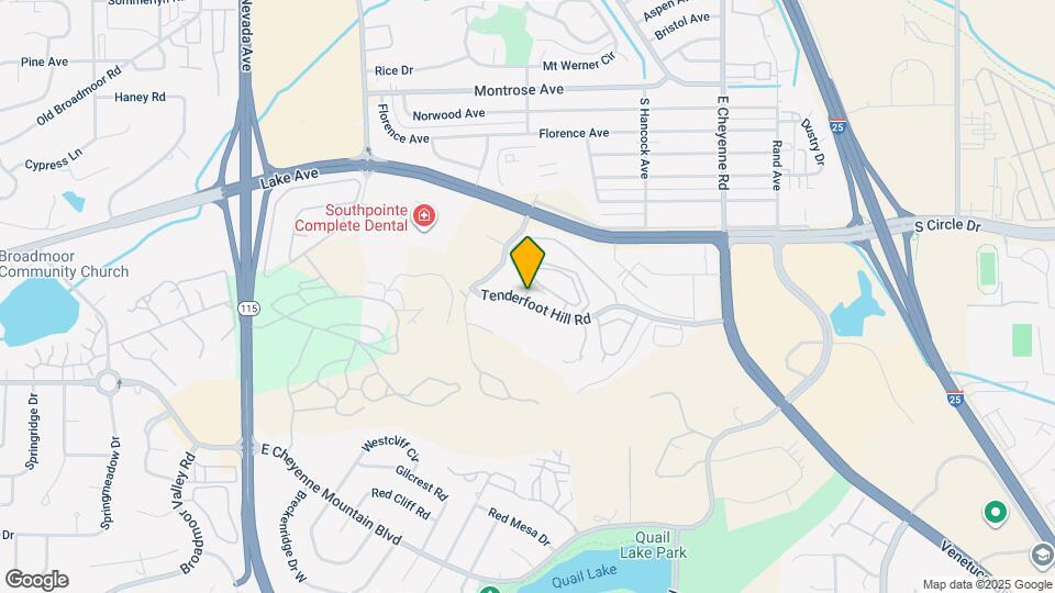 848 Tenderfoot Hill Rd Map and Location Details
