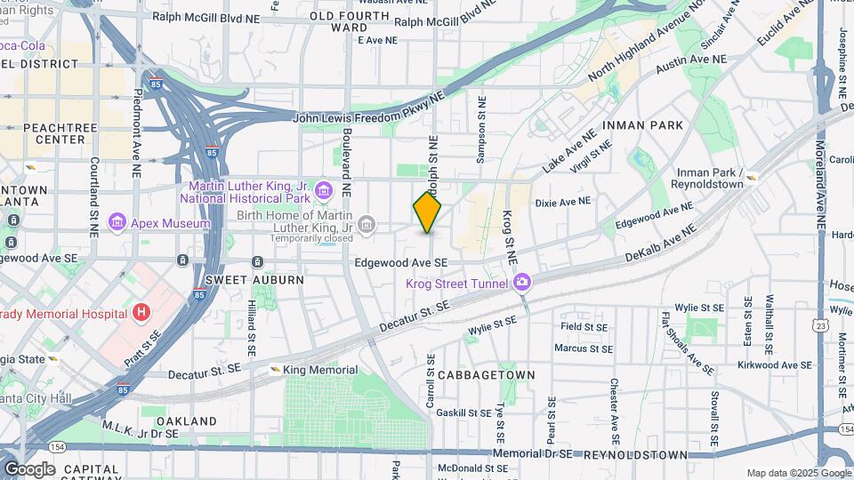 572 Edgewood Ave SE Map and Location Details