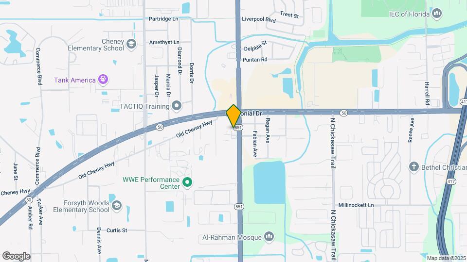 1610 N Goldenrod Rd Map and Location Details