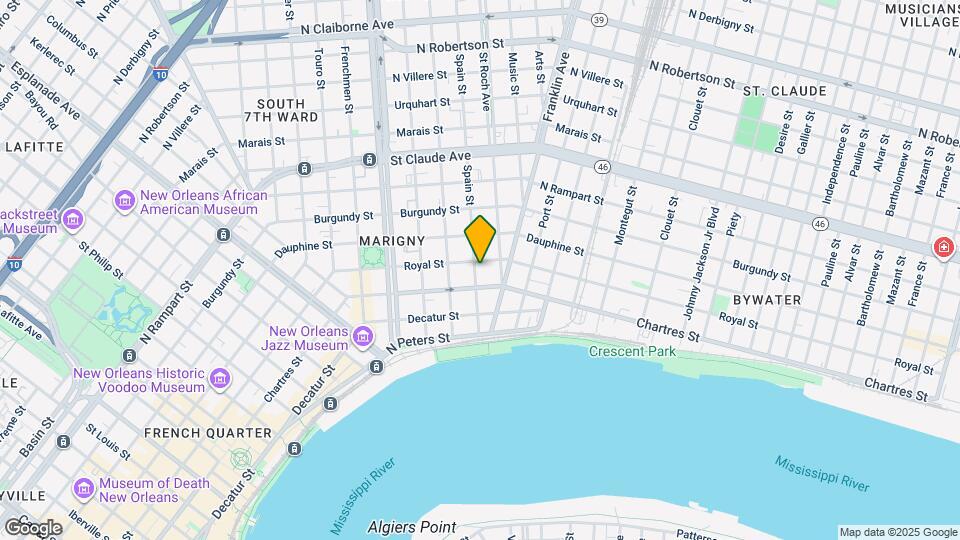 625 Spain St Map and Location Details