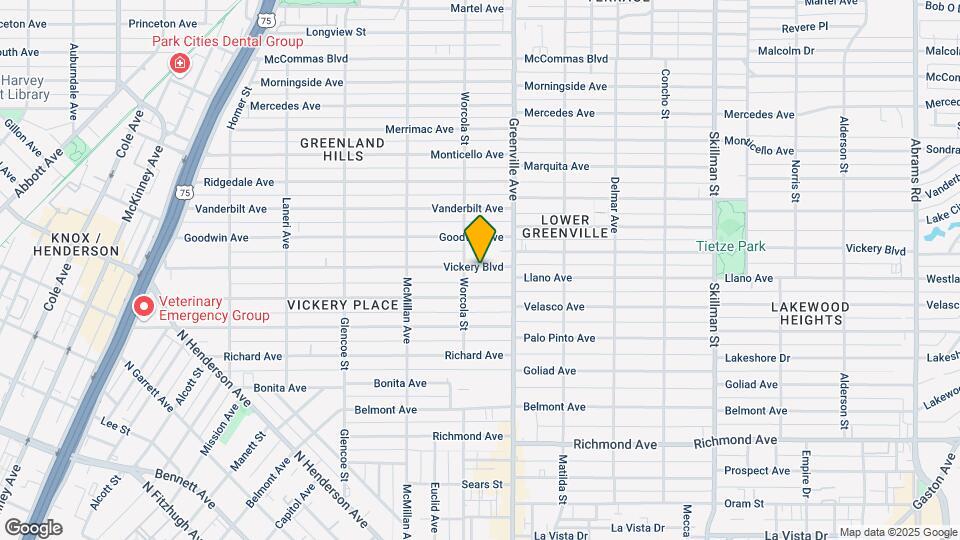 5612 Vickery Blvd Map and Location Details