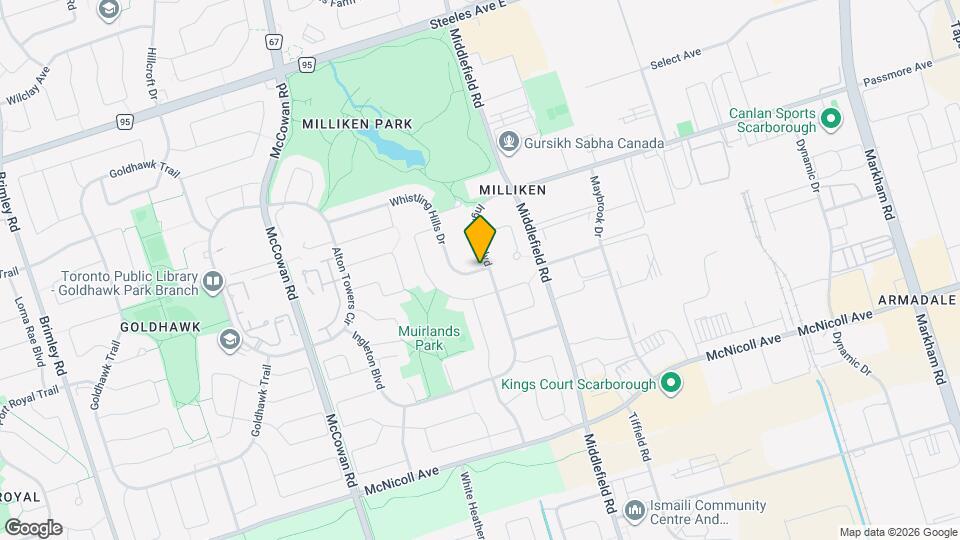 5 Whistling Hills Dr Map and Location Details