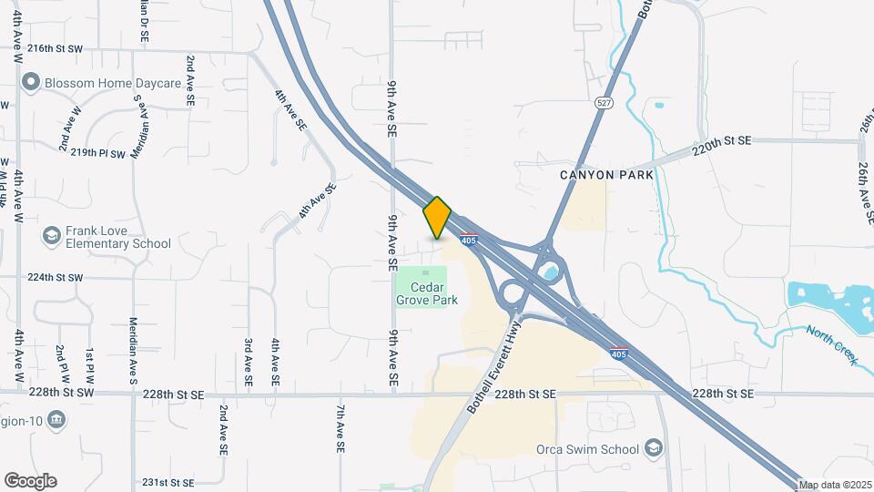 22275 9th Ct SE Map and Location Details