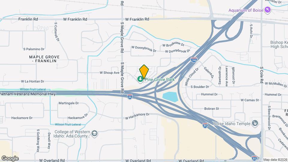 8767 W Pine Valley Ln Map and Location Details