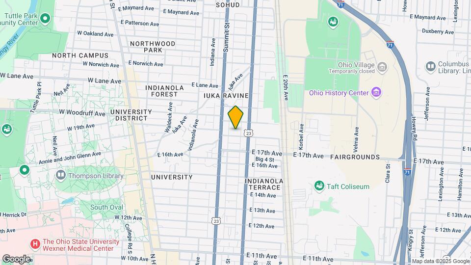 322 E 18th Ave Map and Location Details