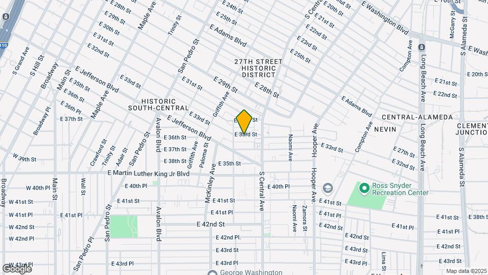 1002 E 33rd St Map and Location Details