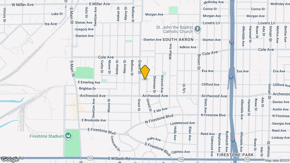 1278 Girard St Map and Location Details