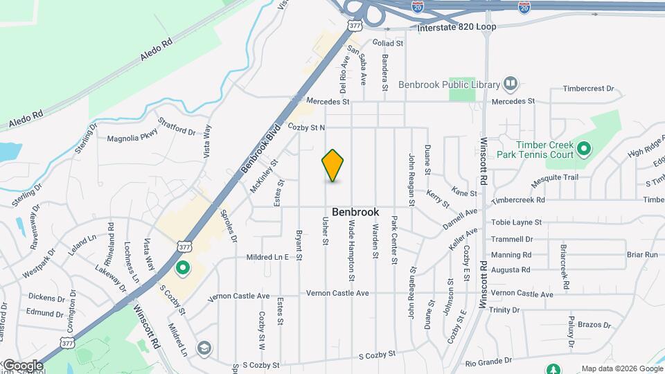 1029 Usher St Map and Location Details