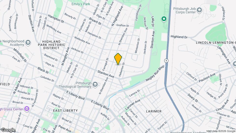 836 Collins St, Unit 1 Map and Location Details