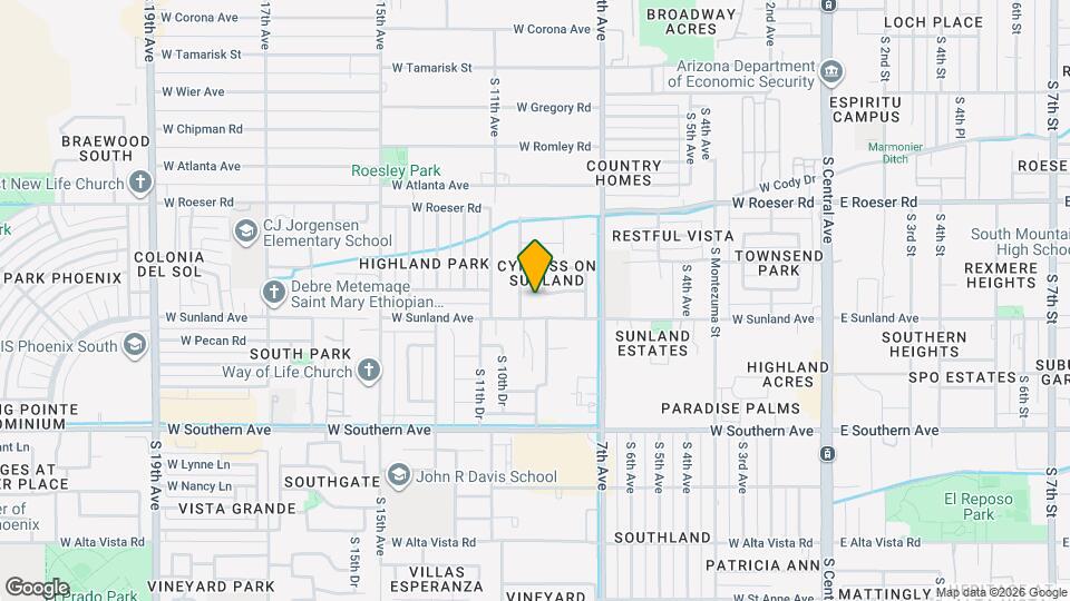 915 W Bowker St Map and Location Details