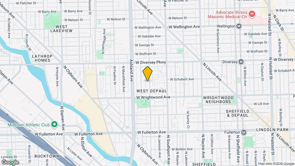 2648 N Greenview Ave, Unit APT 2 Map and Location Details