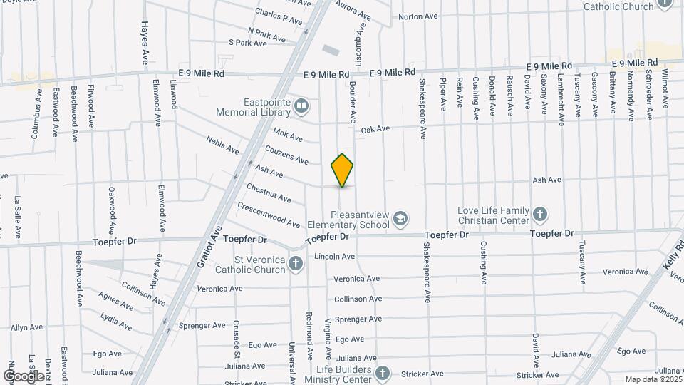 21834 Nevada Ave Map and Location Details