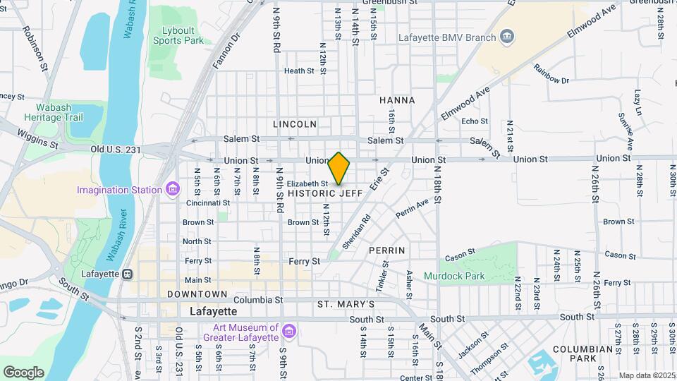 614 N 13th St Map and Location Details