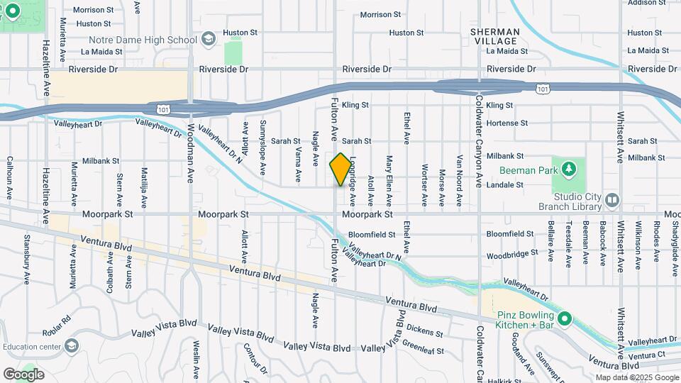 4434 Fulton Ave Map and Location Details