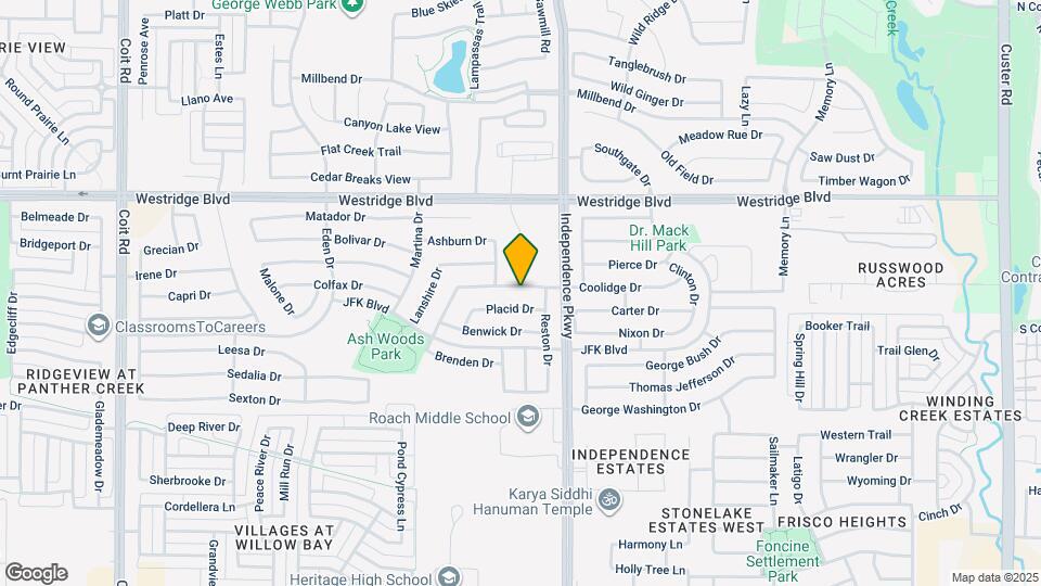 10125 Coolidge Dr Map and Location Details