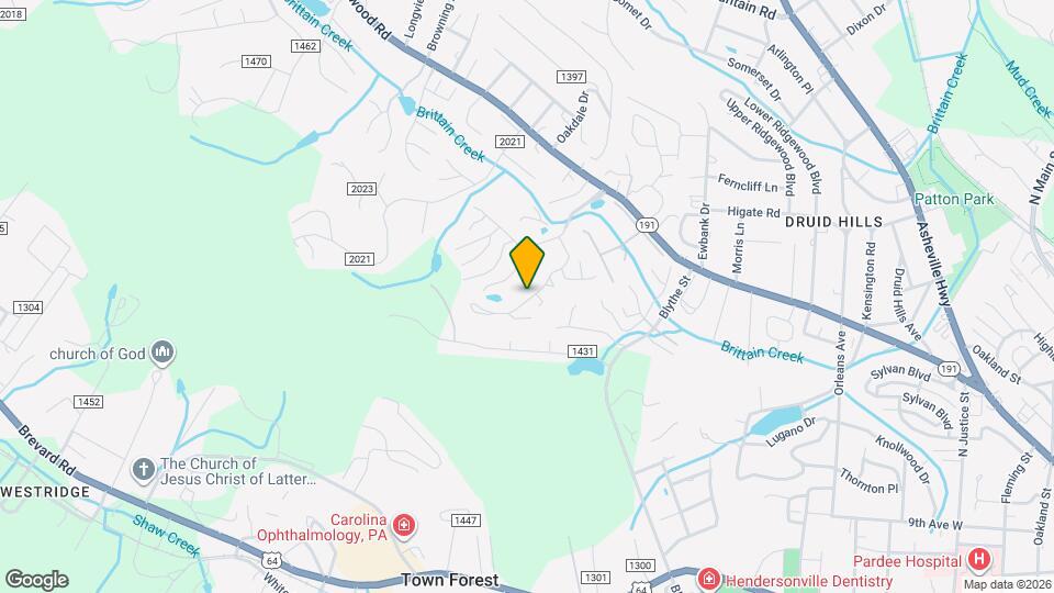 603 Red Oak Dr Map and Location Details