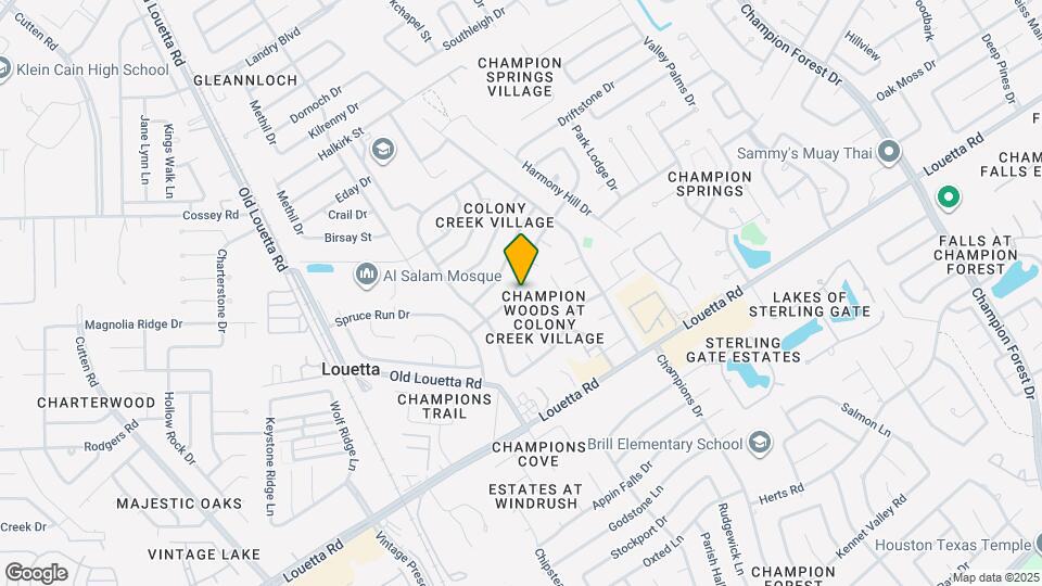 9327 Bayou Bluff Dr Mapa y Detalles de la Ubicación