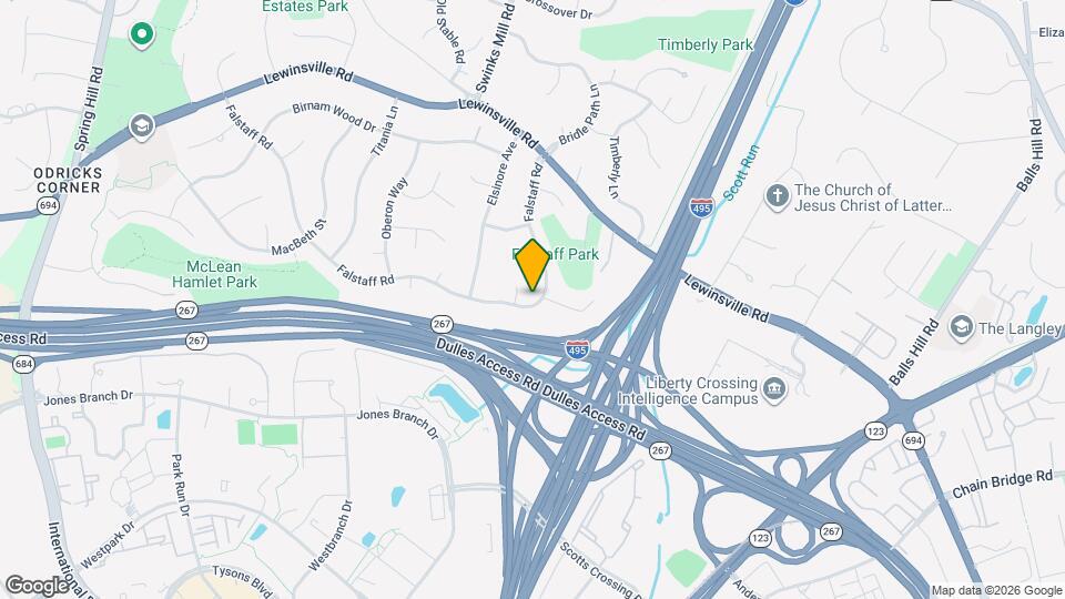 7730 Falstaff Rd Map and Location Details