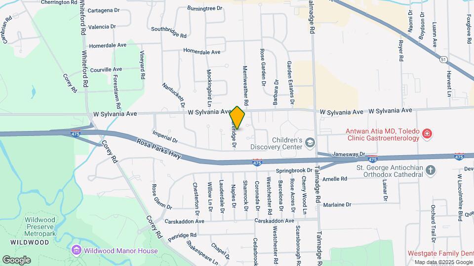 3916 Clareridge Dr Map and Location Details
