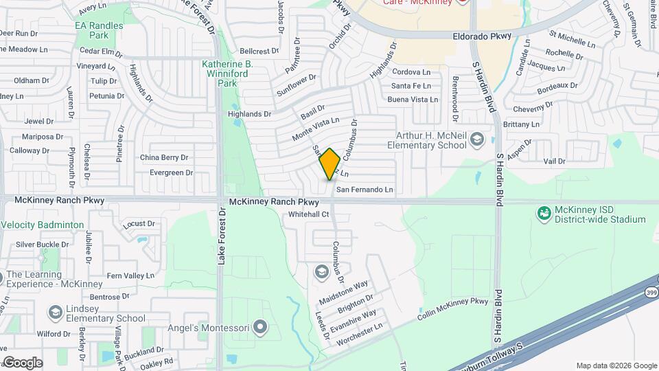 3810 Columbus Dr Map and Location Details