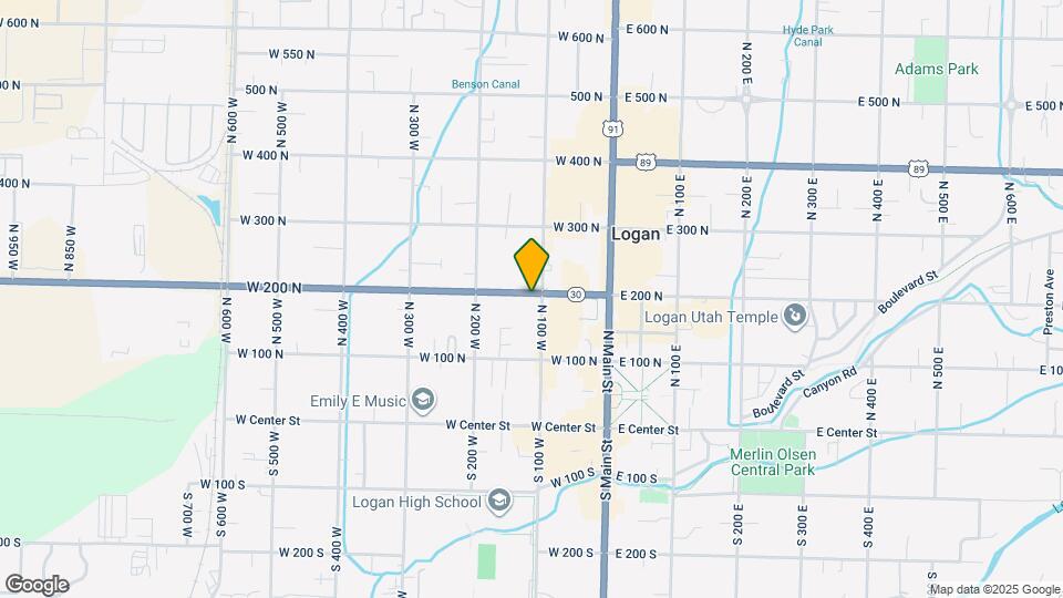 199 N 100 W Map and Location Details