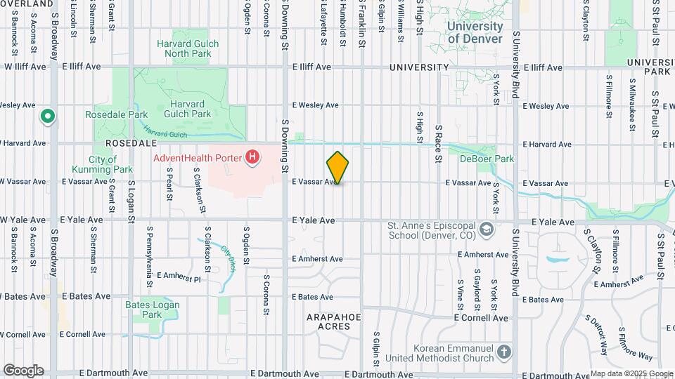 2617 S Humboldt St Map and Location Details
