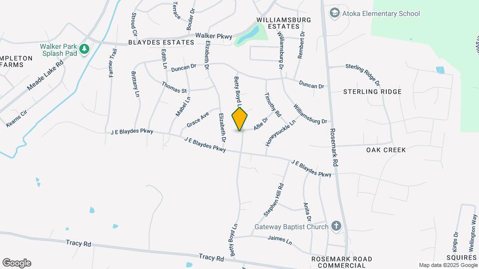 631 Betty Boyd Ln Map and Location Details