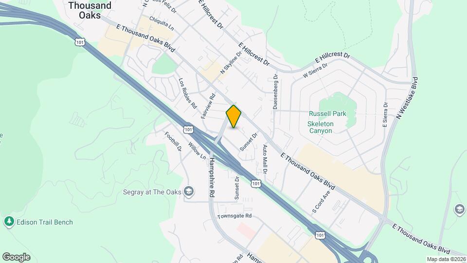 3190 Los Robles Rd Map and Location Details