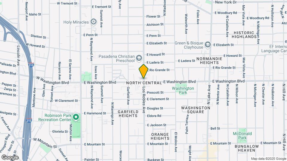1353 N Los Robles Ave, Unit 1353A Map and Location Details