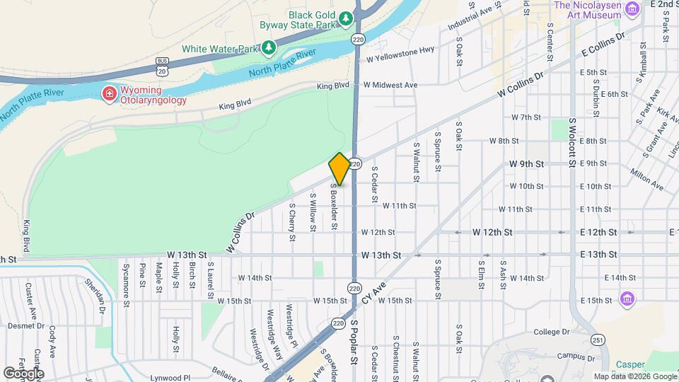 1037 S Boxelder St Map and Location Details