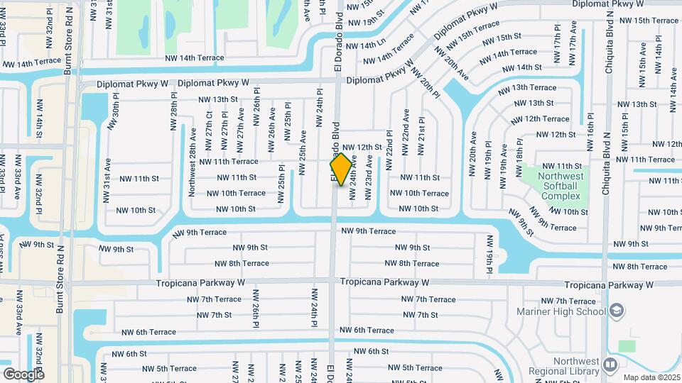 1013 El Dorado Blvd N Map and Location Details