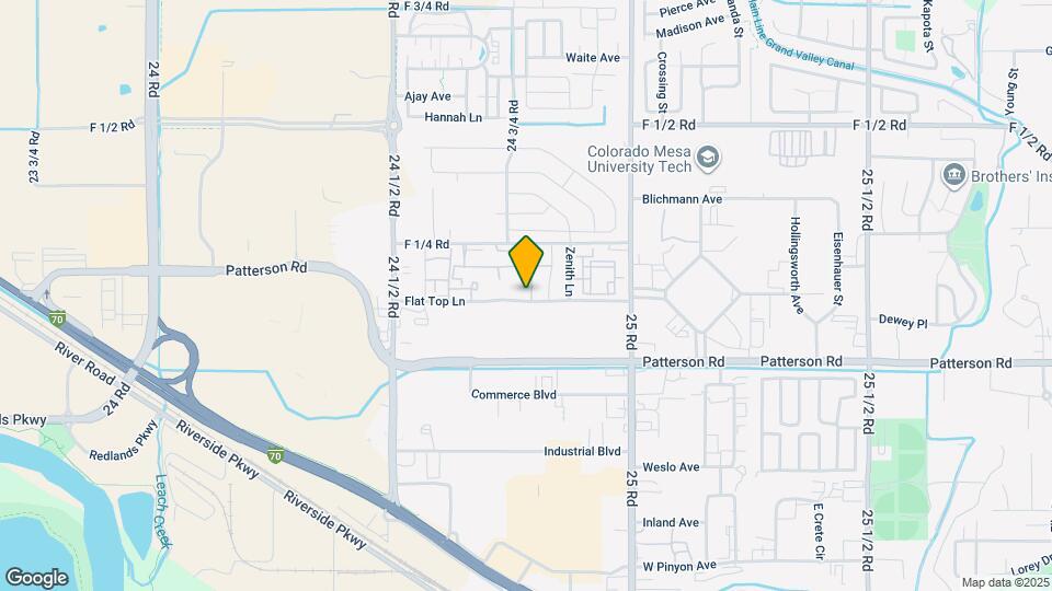 615 Canyon Vista Way Map and Location Details