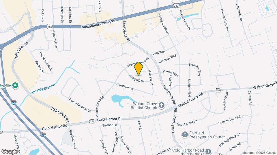 7012 Sunnyhill Dr Map and Location Details