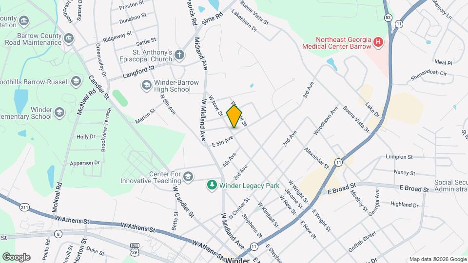 240 E 5th Ave Map and Location Details