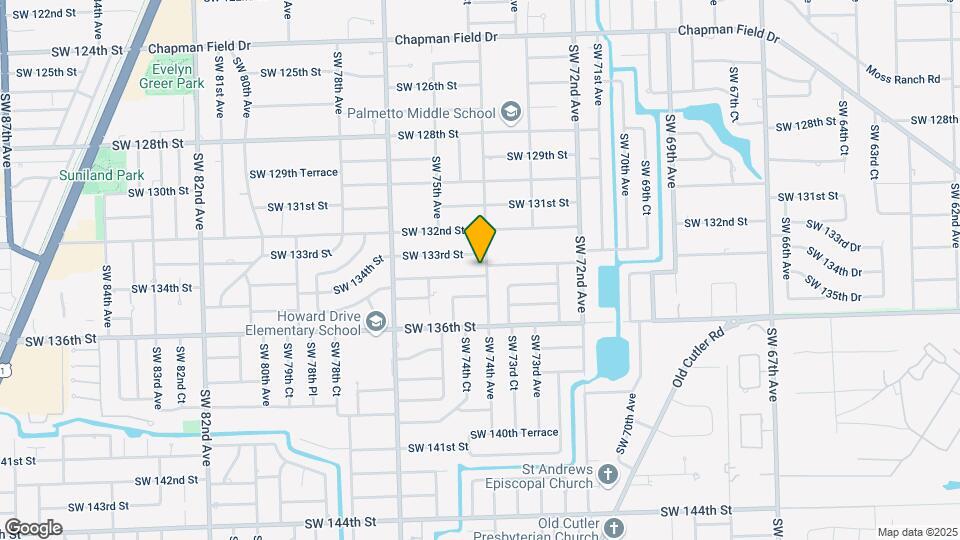 7405 SW 134th St Map and Location Details
