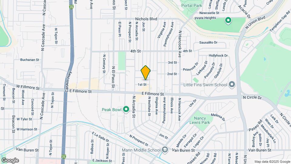 3010 N Institute St Map and Location Details