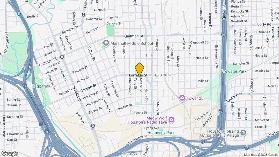 1815 McKee St Map and Location Details