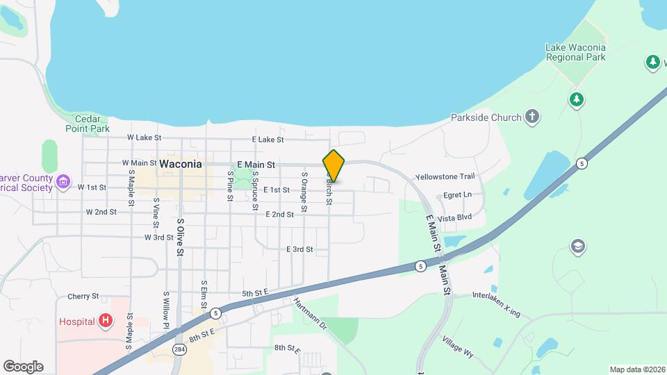 500 E 1st St Map and Location Details