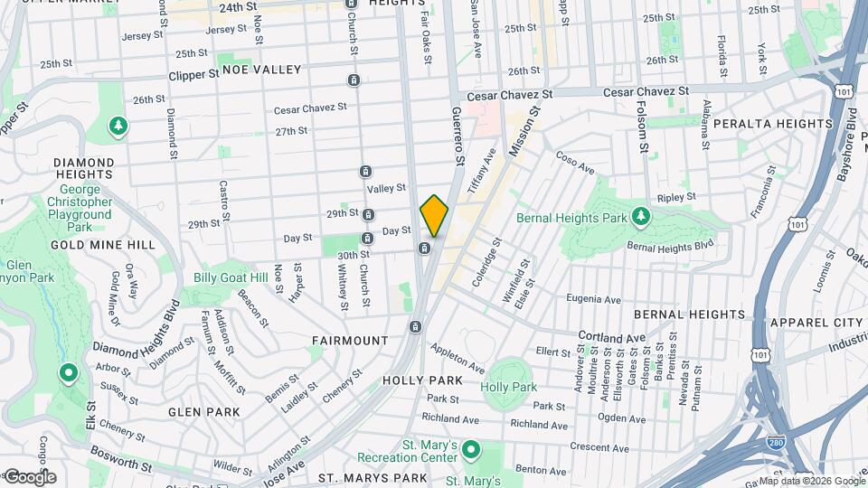794 San Jose Ave Map and Location Details