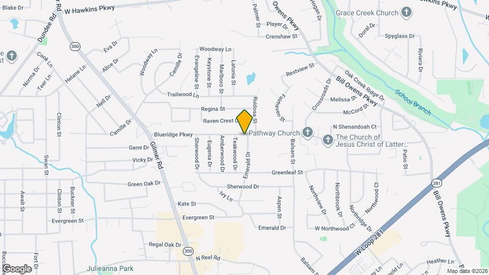 1204 Blueridge Pky Mapa y Detalles de la Ubicación