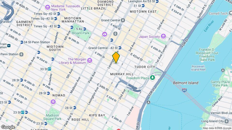 146 E 39th St Mapa y Detalles de la Ubicación