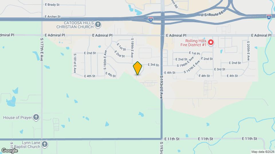 409 S 190th E Ave Map and Location Details