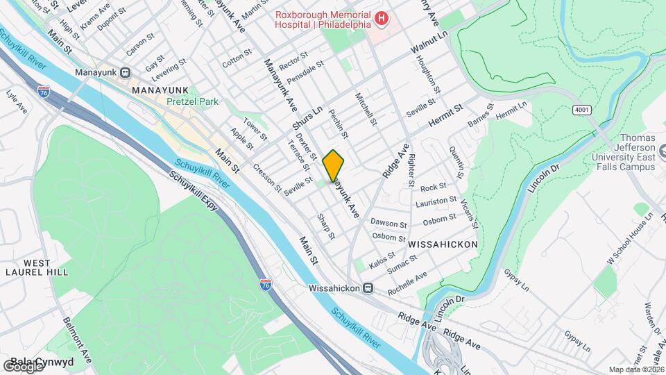 3881 Manor St Map and Location Details