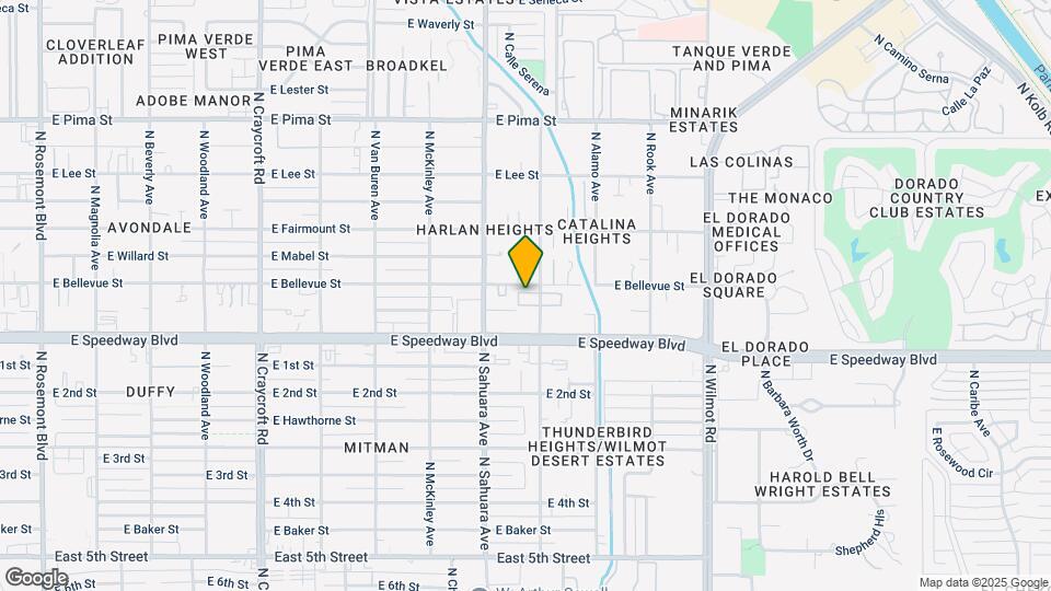 1179 N Sonoita Ave Map and Location Details