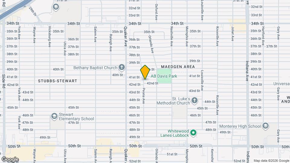 4216 42nd St Mapa y Detalles de la Ubicación