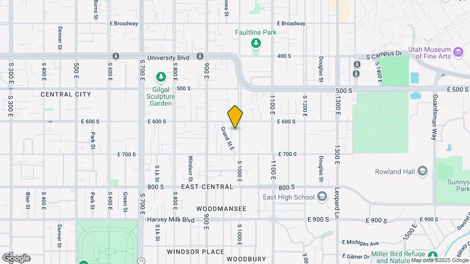 626 S 1000 E, Unit A Map and Location Details
